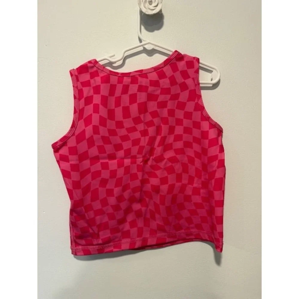 Hanna Andersson Girls Printed Active Tank Top EUC 12 130cm